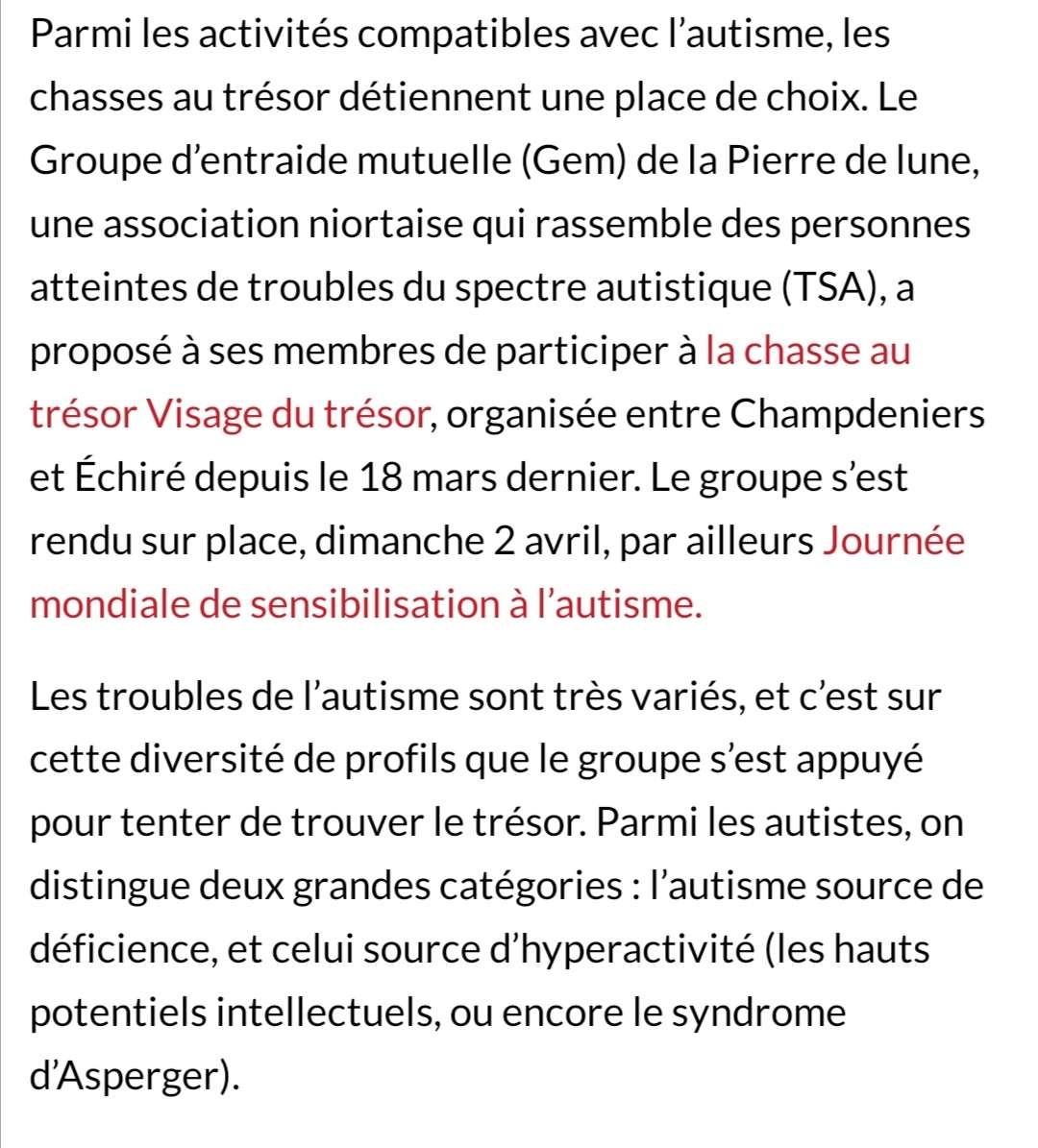 Photo d’article sur le gem TSA